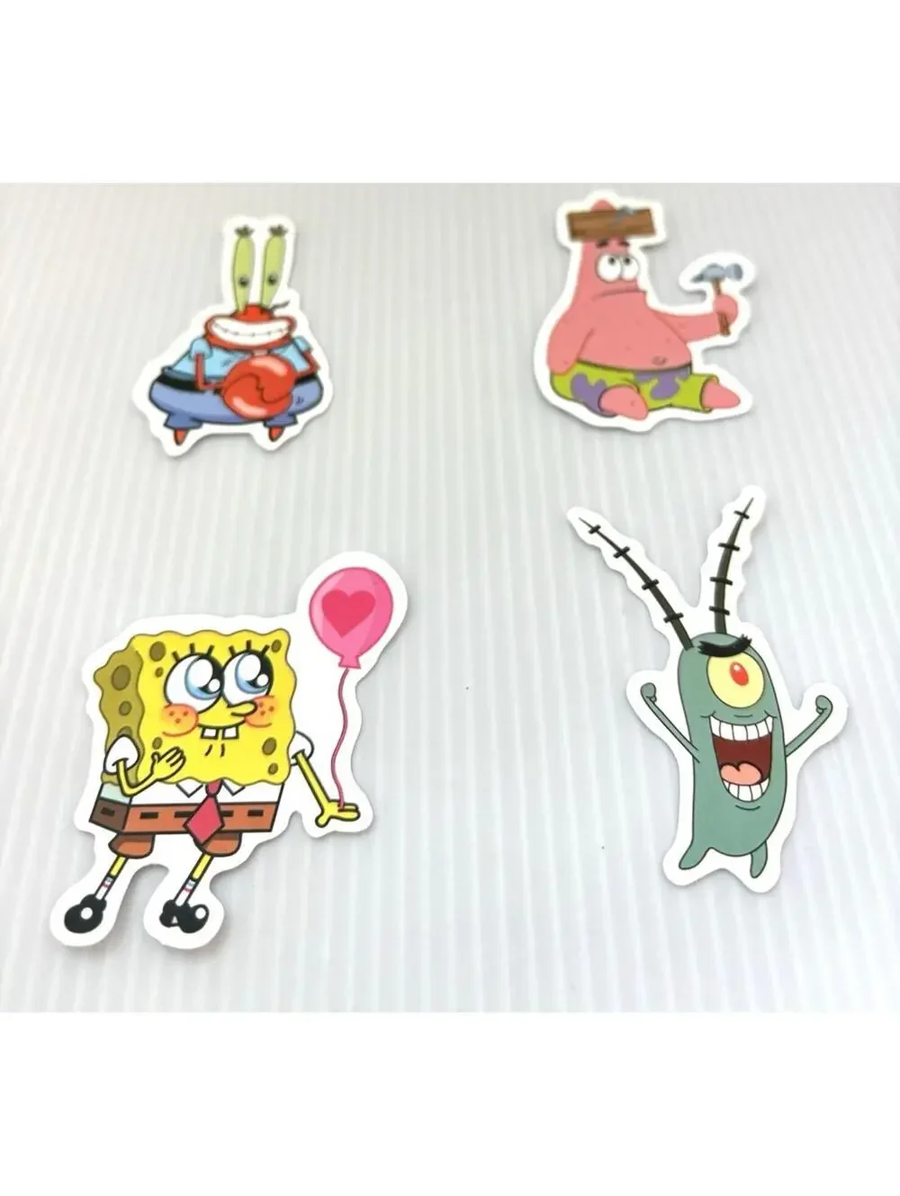 SpongeBob SquarePants 6pc Vinyl Stickers Lot Cartoon Water Bottle Laptop Decals